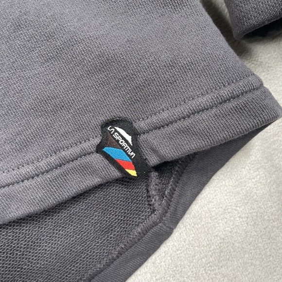 La Sportiva Stoke Hoodie Women L Carbon/Hibiscus Sweatshirt French Terry - Picture 3 of 14